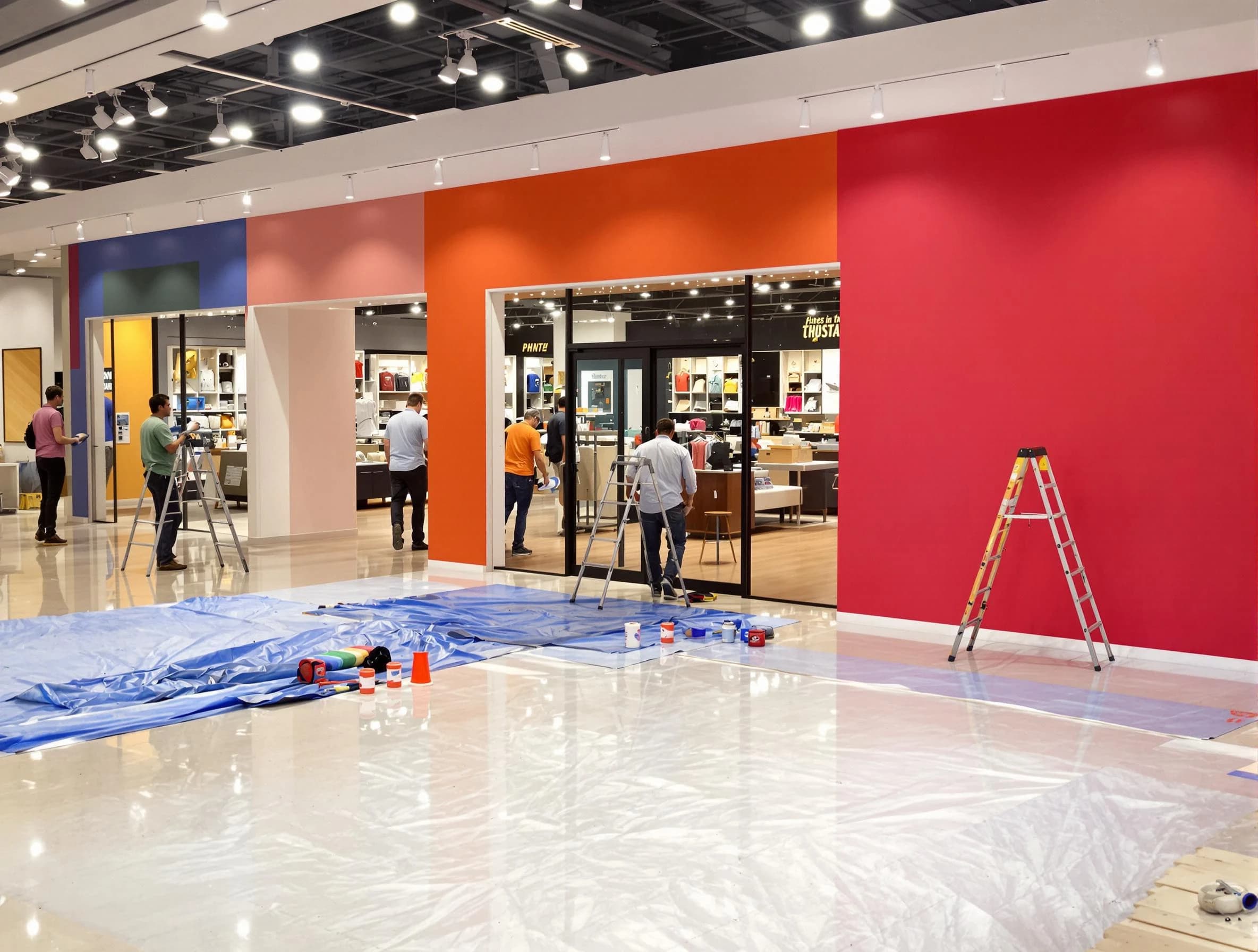 Litchfield Park House Painters painting a commercial interior in Litchfield Park, AZ