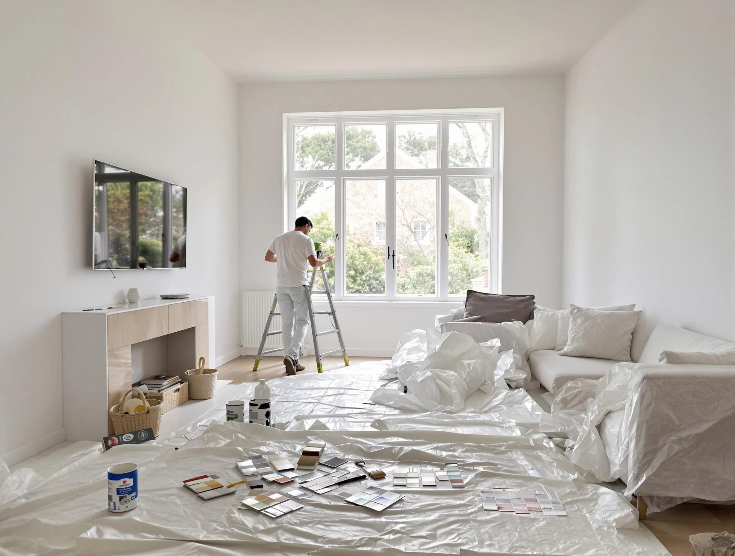 Litchfield Park House Painters professional applying interior paint in Litchfield Park, AZ