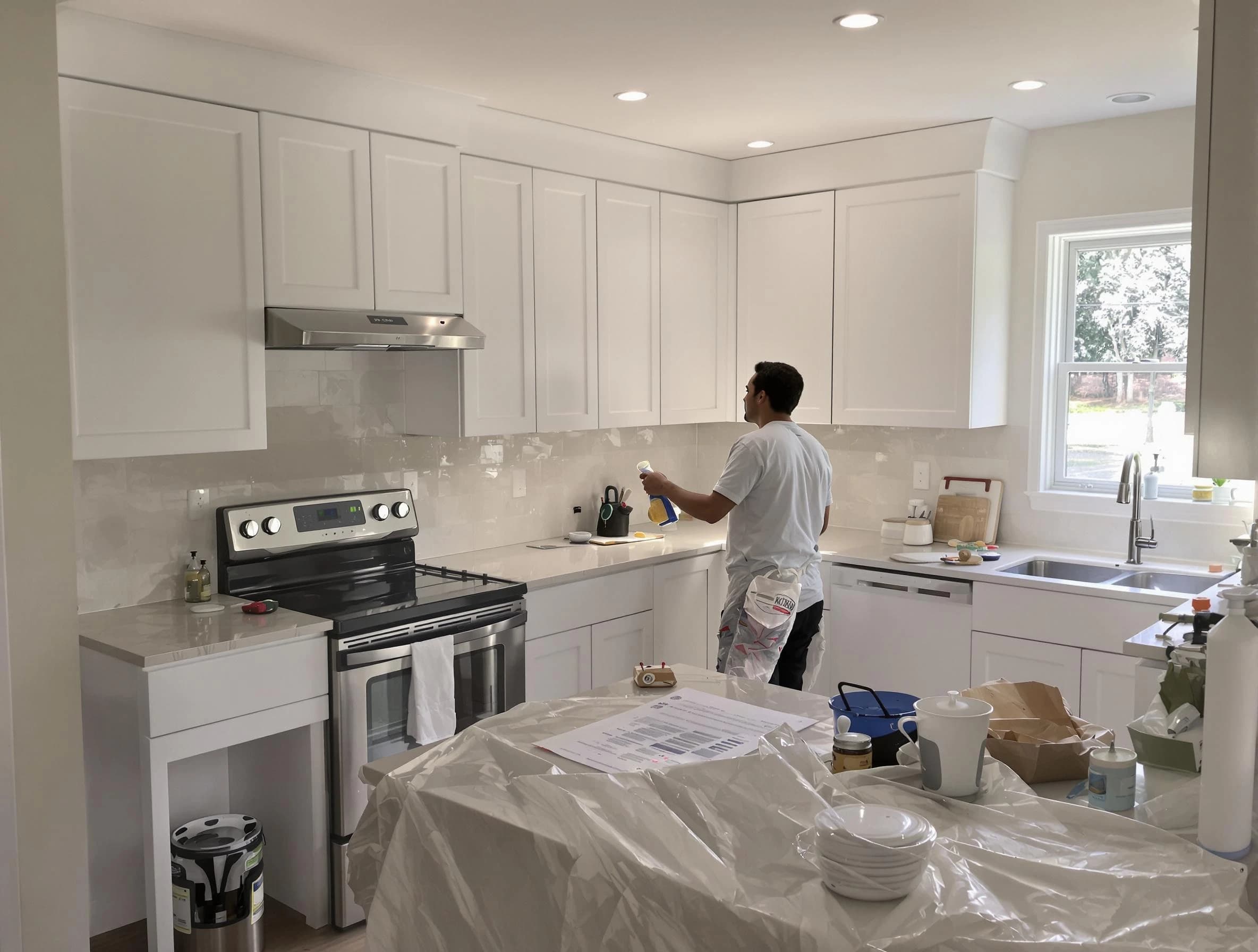 Litchfield Park House Painters performing detailed kitchen painting in Litchfield Park