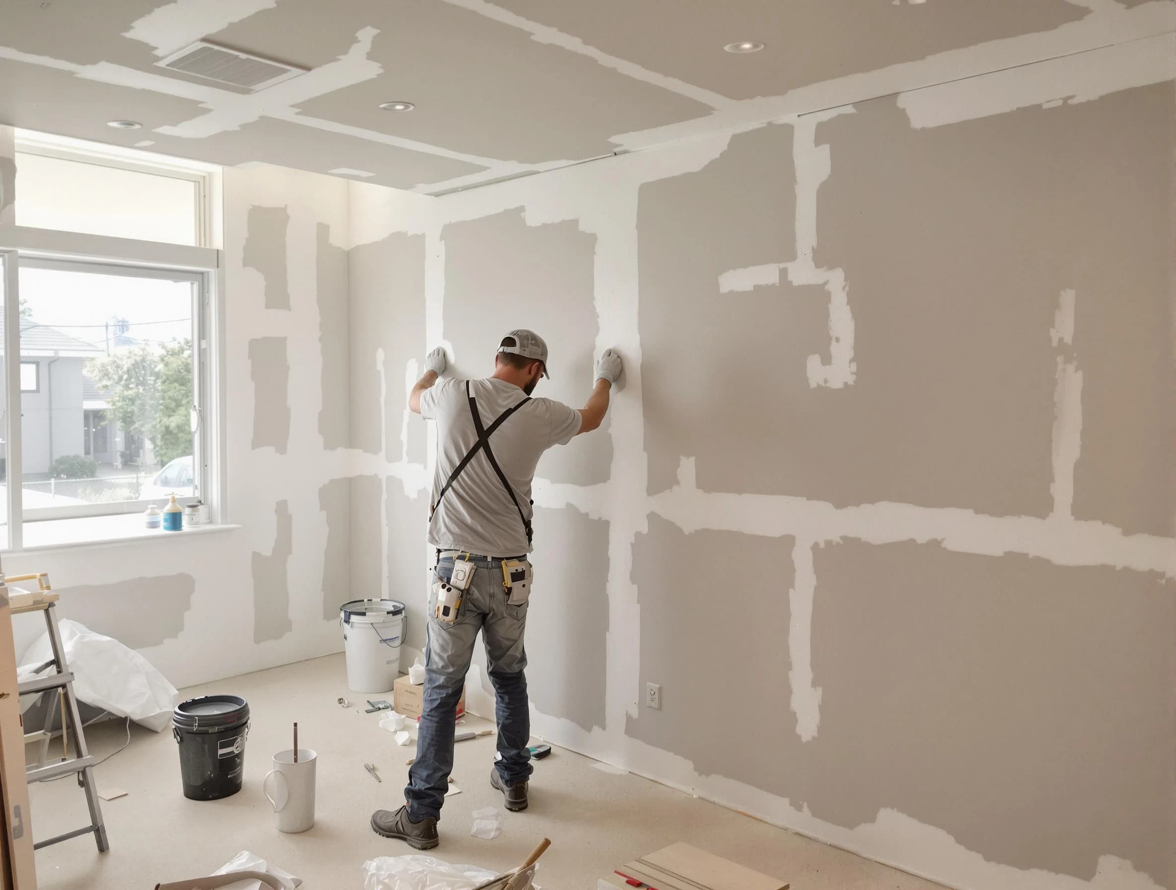 Litchfield Park House Painters performing drywall taping and mudding in Litchfield Park