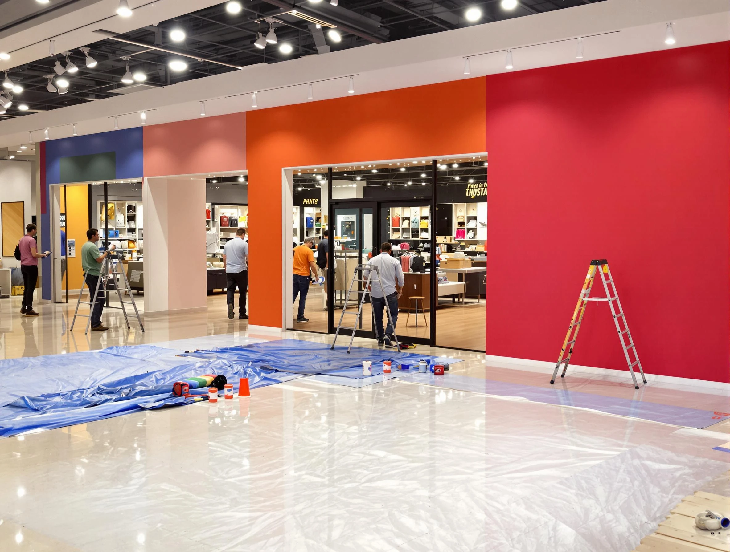 Litchfield Park House Painters painting a commercial interior in Litchfield Park, AZ