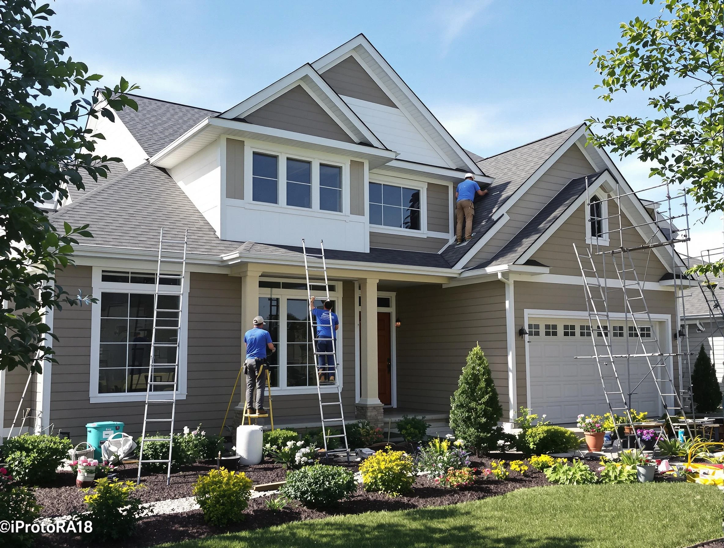 Detailed exterior painting by Litchfield Park House Painters in Litchfield Park
